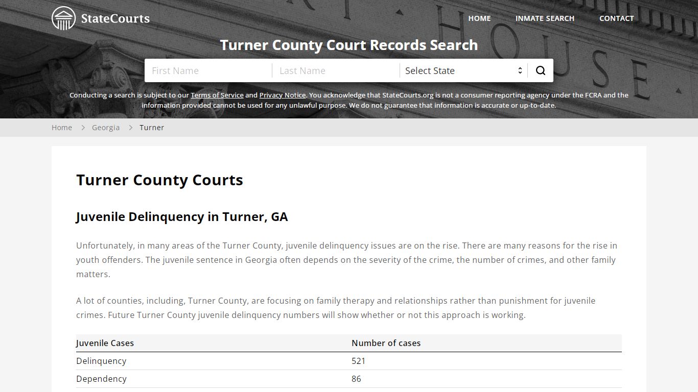 Turner County, GA Courts - Records & Cases - StateCourts